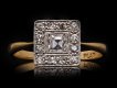 Diamond coronet cluster ring, circa 1920. Hatton Garden