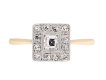 Diamond coronet cluster ring, circa 1920. Hatton Garden
