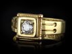 Victorian old mine diamond ring, English, 1882 hatton garden