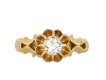 Old mine diamond solitaire ring, English, 1903 hatton garden