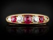 Victorian ruby and diamond seven stone ring hatton garden