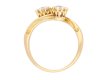 Victorian diamond crossover ring, circa 1900. Hatton Garden
