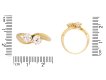 Victorian diamond crossover ring, circa 1900. Hatton Garden