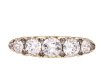Victorian five stone diamond ring, circa 1900. Hatton Garden