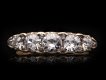Victorian five stone diamond ring, circa 1900. Hatton Garden