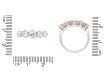 Diamond five stone ring, circa 1920. Hatton Garden