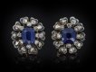 Victorian sapphire and diamond cluster earrings hatton garden