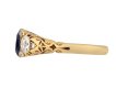 Victorian Sapphire and diamond three stone ring hatton garden