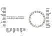 Diamond set eternity ring, French, circa 1950 hatton garden