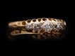 Victorian five stone diamond ring, English, circa 1890. Hatton Garden