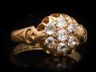 Diamond coronet cluster ring, English, 1911 hatton garden