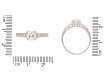 Vintage diamond flanked solitaire ring, circa 1950. Hatton Garden