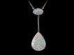 Art Deco opal drop pendant, circa 1930 hatton garden