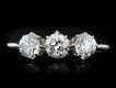Old cut diamond three stone ring, circa 1930 hatton garden