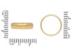 Yellow gold wedding band, English, 1916. Hatton Garden