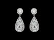 Diamond drop earrings, circa 1910. hatton garden