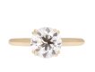 Boucheron old cut diamond solitaire ring, French, circa 1960. Hatton Garden