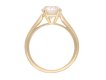 Boucheron old cut diamond solitaire ring, French, circa 1960. Hatton Garden