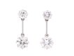 Diamond drop earrings, circa 1935. Hatton Garden