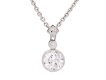Old cut diamond drop pendant, circa 1920. Hatton Garden