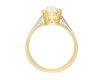 Old mine diamond flanked solitaire ring, circa 1915. Hatton Garden