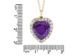 Victorian amethyst and diamond heart pendant hatton garden