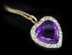 Victorian amethyst and diamond heart pendant hatton garden