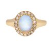 Victorian opal and diamond coronet cluster ring, circa 1880. Hatton Garden
