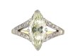Marquise diamond flanked solitaire ring, circa 1910 hatton garden