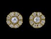 Old mine diamond cluster earrings, circa 1890. Hatton Garden