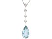 Aquamarine and diamond pendant, circa 1910.  Hatton Garden