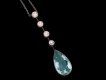 Aquamarine and diamond pendant, circa 1910.  Hatton Garden