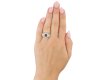 Edwardian sapphire and diamond cluster ring, circa 1900. Hatton Garden