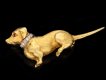 Vintage dog brooch, English, 1974. Hatton Garden