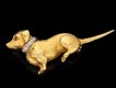 Vintage dog brooch, English, 1974. Hatton Garden