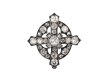 Diamond cross pendant / brooch, circa 1860 hatton garden