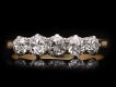 Old mine diamond five stone ring, circa 1905. Hatton Garden