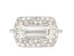 Art Deco diamond cluster ring, circa 1930. Hatton garden