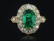 Colombian emerald diamond cluster ring circa 1890 hatton garden