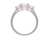 Art Deco diamond three stone ring, circa 1930. Hatton Garden