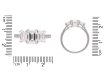 Art Deco diamond three stone ring, circa 1930. Hatton Garden