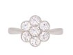 Old cut diamond coronet cluster ring, circa 1935. Hatton Garden