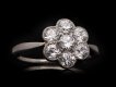 Old cut diamond coronet cluster ring, circa 1935. Hatton Garden