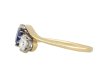 Sapphire and diamond three stone ring hatton garden