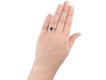 Sapphire and diamond three stone ring hatton garden