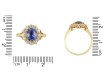 Ceylon sapphire diamond coronet cluster ring hatton garden