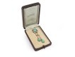 Victorian turquoise and diamond negligée necklace, circa 1895. 