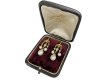 Victorian natural pearl and diamond drop earrings, circa 1870. Hatton Garden