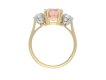 padparadscha ceylon sapphire diamond ring. hatton garden