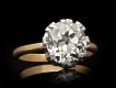 Old mine diamond solitaire ring, circa 1905.